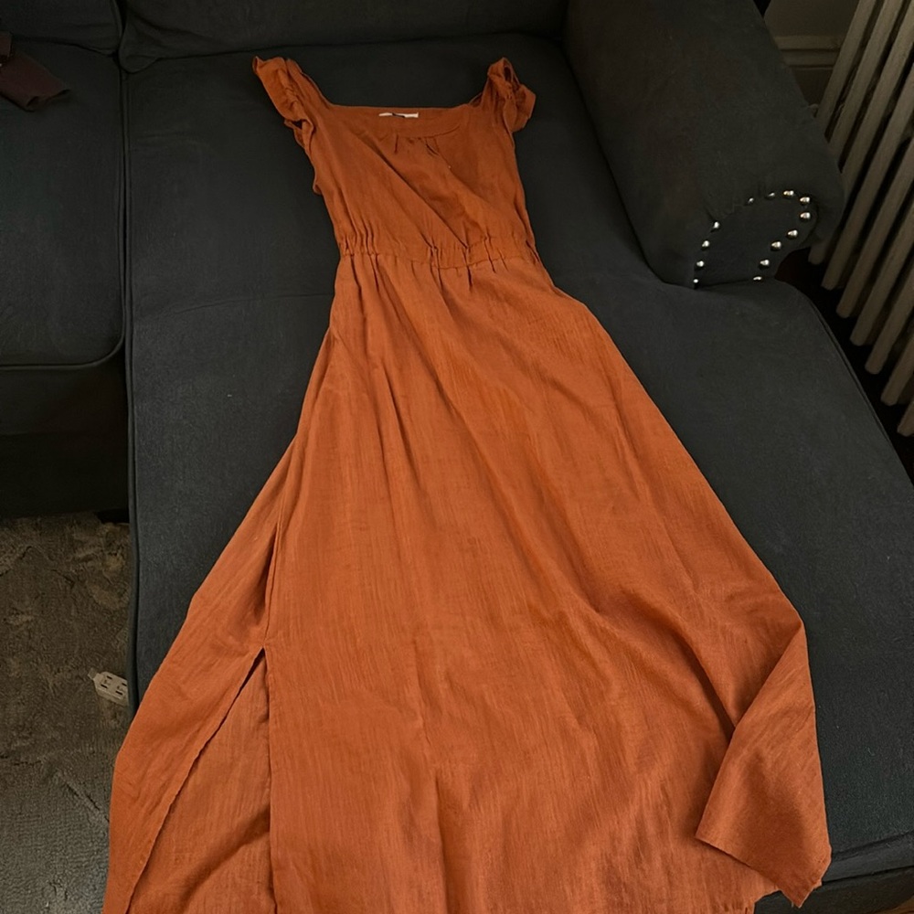 Target Burnt Orange Apron Dress